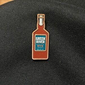 Green River Rye Bourbon Enamel pin whiskey whisky server hospitality liquor